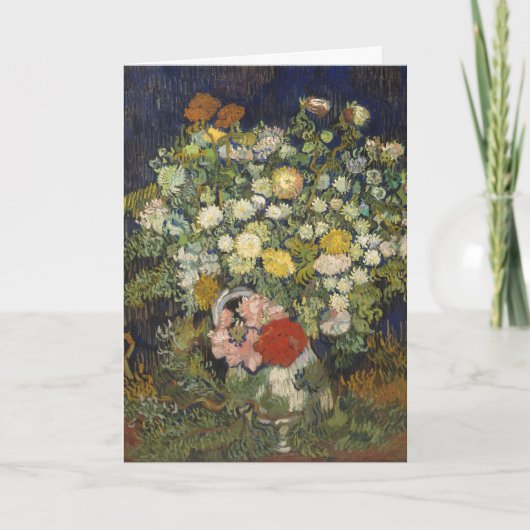 印象派の花束　ゴッホ カード (正面)