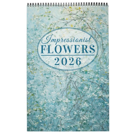 印象派の花2026カレンダー カレンダー (カバー)