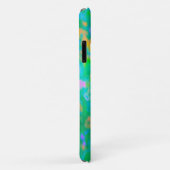 印象派の青い風景とピンクの花 Case-Mate iPhoneケース (裏面/右)