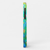 印象派の青い風景とピンクの花 Case-Mate iPhoneケース (裏面/左)