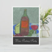 印象派の静物詩-ワイン招待状 招待状 (スタンド正面)