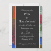 印象派の静物詩-ワイン招待状 招待状 (裏面)