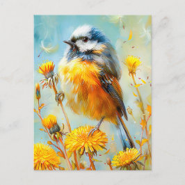 印象派の風景のユーラシアの青いタイ ポストカード