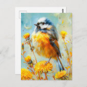 印象派の風景のユーラシアの青いタイ ポストカード (正面/裏面)