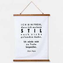 「印象派は目で描くが、デガスは頭で描く」- エドガール・ドガ（ドイツ語の鉛活字印刷による引用）