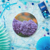 印象派アジサイ紙プレート ペーパープレート (パーティー)