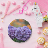 印象派アジサイ紙プレート ペーパープレート (パーティー)