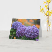 印象派アジサイ・ノテカード カード (黄色い花)
