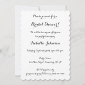 印象派アートアフターロンティーパーティーブライダルシャワー 招待状 (裏面)