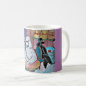 印象派アートプードルパリカフェマグカップ コーヒーマグカップ (正面右)