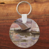 印象派アート、ジョン・シンガー・サージェントによるゴンドラ キーホルダー (正面)