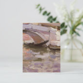 印象派アート、ジョン・シンガー・サージェントによるゴンドラ ポストカード (スタンド正面)