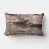 印象派アート、ジョン・シンガー・サージェントによるゴンドラ ランバークッション (正面)