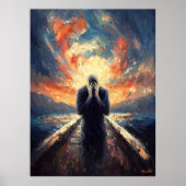 印象派インスパイアの叫び ポスター (正面)