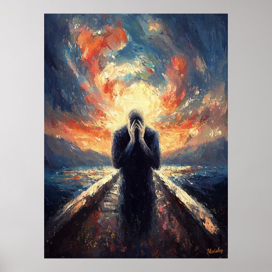 印象派インスパイアの叫び ポスター (正面)