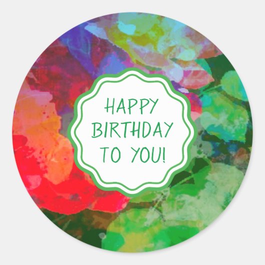 印象派カスタマイズの秘密バラガーデン ラウンドシール (正面)