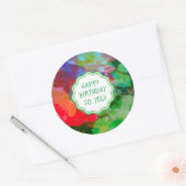 印象派カスタマイズの秘密バラガーデン ラウンドシール (封筒)