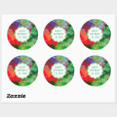 印象派カスタマイズの秘密バラガーデン ラウンドシール (シート)