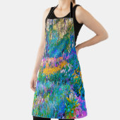 印象派カラフル庭園風景花 エプロン (インサイチュ)