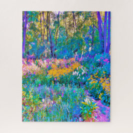 印象派カラフル庭園風景花 ジグソーパズル