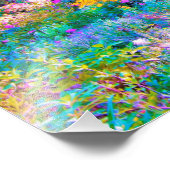 印象派カラフル庭園風景花 フォトプリント (角)