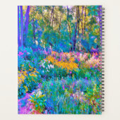 印象派カラフル庭園風景花 プランナー手帳 (裏面)