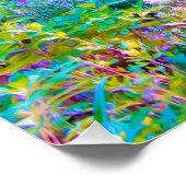 印象派カラフル庭園風景花 ポスター (コーナー)