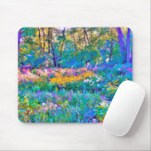 印象派カラフル庭園風景花 マウスパッド (マウス)