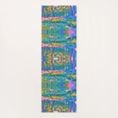 印象派カラフル庭園風景花 ヨガマット (裏面)