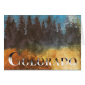 印象派コロラドフォレストすべての行事カード (正面横)