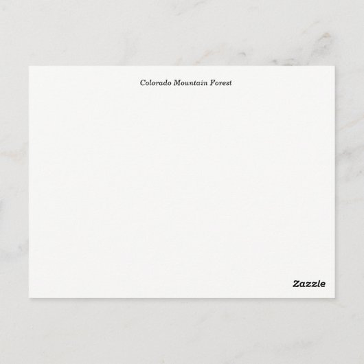 印象派コロラド山林 ポストカード (裏面)