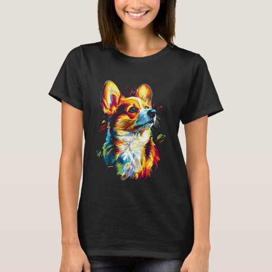 印象派コーギー Tシャツ (正面)