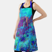 印象派サイケデリックのブルーガーデン風景 エプロン (インサイチュ)