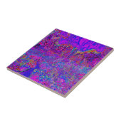 印象派サイケデリックの紫色の風景 タイル (側面)