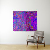 印象派サイケデリックの紫色の風景 タペストリー (インサイチュ(横))