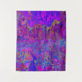 印象派サイケデリックの紫色の風景 タペストリー (正面)