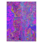 印象派サイケデリックの紫色の風景 テーブルクロス (正面)