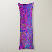 印象派サイケデリックの紫色の風景 ボディピロー (裏面 (縦))