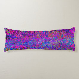 印象派サイケデリックの紫色の風景 ボディピロー