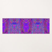 印象派サイケデリックの紫色の風景 ヨガマット (正面(横))