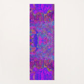 印象派サイケデリックの紫色の風景 ヨガマット (正面)