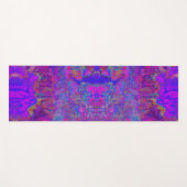印象派サイケデリックの紫色の風景 ヨガマット (正面(横))