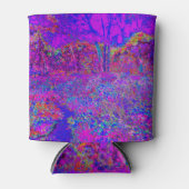 印象派サイケデリックの紫色の風景 缶クーラー (正面)