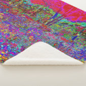 印象派サイケデリック庭園風景 シェルパブランケット (3/4)