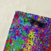 印象派サイケデリック庭園風景 ビーチタオル (インサイチュ)