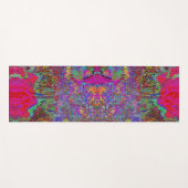 印象派サイケデリック庭園風景 ヨガマット (正面(横))