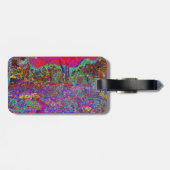 印象派サイケデリック庭園風景 ラゲッジタグ (裏面横)