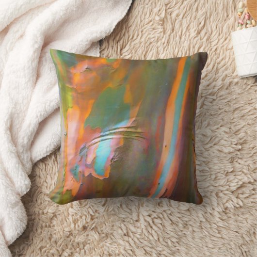 印象派スタイルのユーカリの吠え声 クッション (ブランケット)