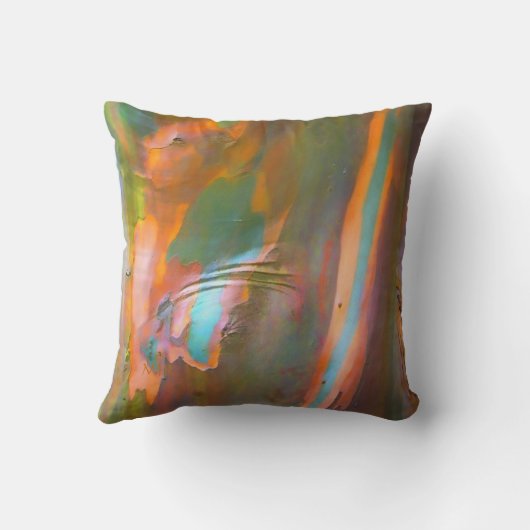 印象派スタイルのユーカリの吠え声 クッション (裏面)