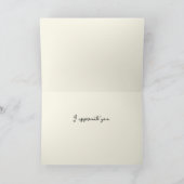 印象派スタイル花サンキューカード サンキューカード (内部)